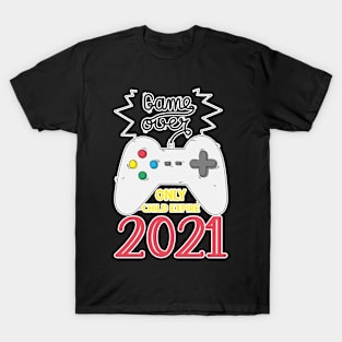 Game Over Only Child Expire 2021 Big Sis Bro Announcement T-Shirt
